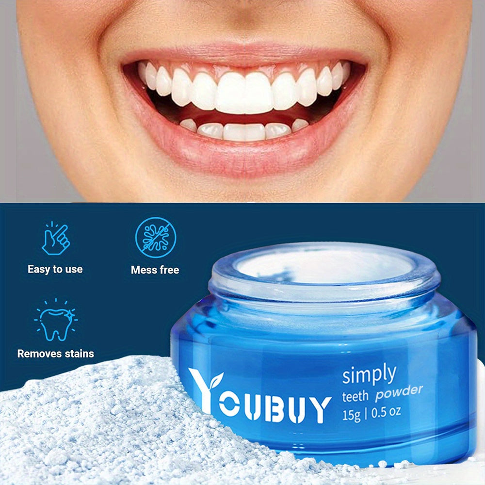 YOUBUY Teeth Whitening Powder for bright, stain-free smile.