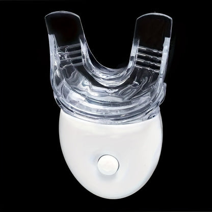 SMILEKIT Home Teeth Whitening Kit with LED Light and mouth tray.