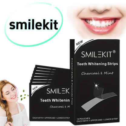 Bamboo Charcoal Teeth Whitening Strips for a brighter smile.