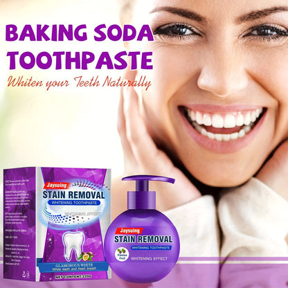 Baking Soda Passion Fruit Toothpaste for Natural Whitening and Stain Removal