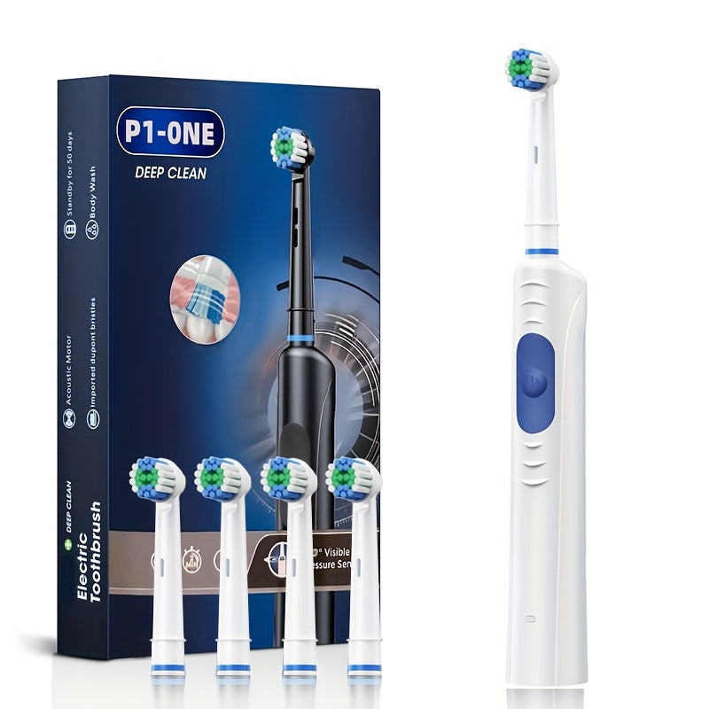 Advanced Electric Toothbrush with deep cleaning technology and replaceable heads.