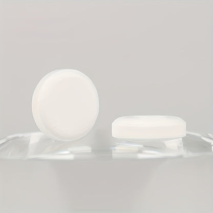 Teeth Whitening Pap+ Fizz tablets on a reflective surface, ideal for brightening and fresh breath.