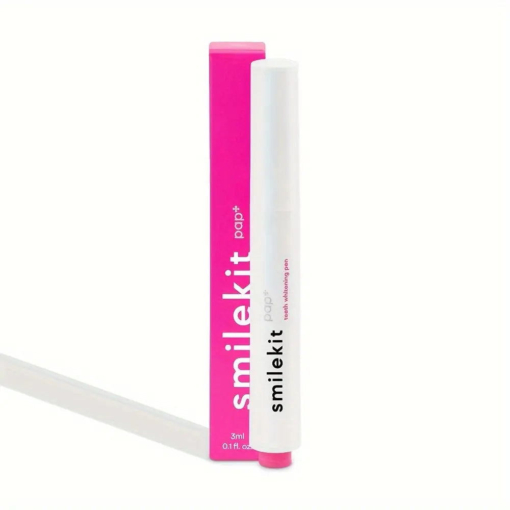 PAP+ Whitening Pen with Smilekit packaging, ideal for on-the-go teeth whitening.