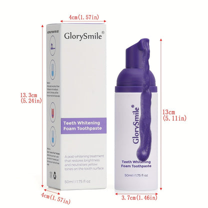 GlorySmile Purple Foam Toothpaste for deep clean and stain removal.