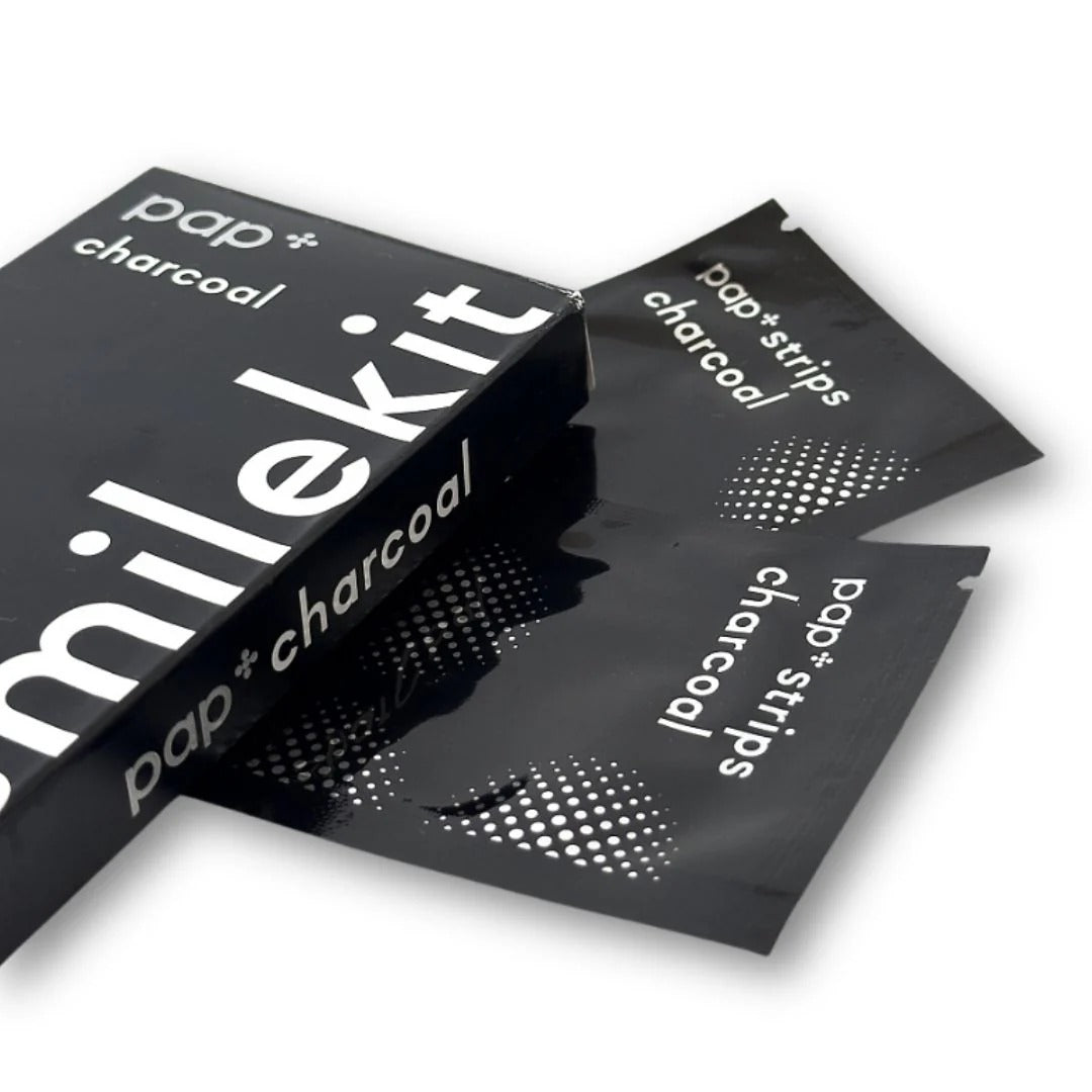 PAP+ Charcoal Whitening Strips.