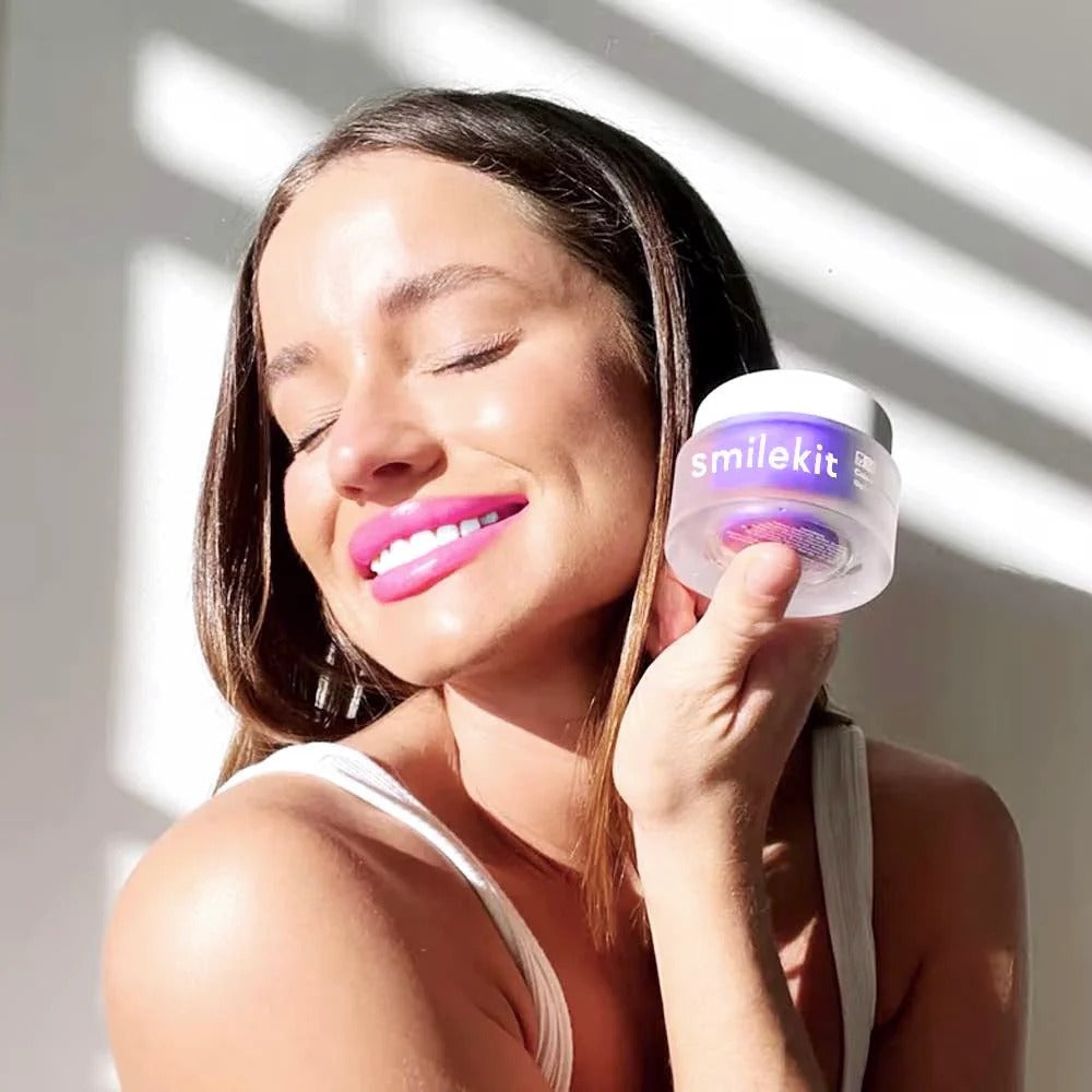 Purple Teeth Whitening Powder.